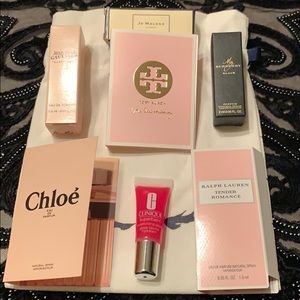 Tory Burch & additional fragrance/gloss bundle